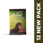 Reshma Beauty 100% Natural Organic Henna Powder for Hair with 7 Ayurvedic Herbs Indigo, Henna, Bhilawa Nuts, Hibiscus, Amla, Methi Seed & Shikakai Heena - 5.29 oz Each, Pack of 12 (Raven Black)