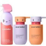 Evereden Kids Bathtime Trio: Hair Detangling Shampoo & Conditioner Set + Cloud Body Wash - Clean & Vegan Kids Haircare Set Paired With Fun Foaming Body Wash - No Sulfates, Paraben, or Phthalate