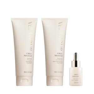 VEGAMOUR GRO+ Advanced Essentials Kit | Removes Buildup, Improves Hair Density, Reduces Shedding, Hydrates and Exfoliates the Scalp | For Severe Signs of Thinning | Color Safe, Vegan, Cruelty-Free