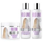 BOLD UNIQ Purple Shampoo, Conditioner & Mask Bundle. Eliminates Brassy Yellow tones. Lightens Blonde, Platinum, Ash, Silver & Grays. Paraben & Sulfate Free. Vegan & Cruelty Free.