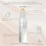 Sarah Maxwell Beauty LIV:2 Luxury Perfumed Oil for Women - 10ml Roll On Fragrance Oil with Metal Rollerball Applicator. Fresh, Fruity & Radiant Scent. Vegan, Paraben Free & Cruelty Free. Pack of 1