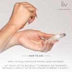 Sarah Maxwell Beauty LIV:2 Luxury Perfumed Oil for Women - 10ml Roll On Fragrance Oil with Metal Rollerball Applicator. Fresh, Fruity & Radiant Scent. Vegan, Paraben Free & Cruelty Free. Pack of 1