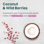 ATTITUDE Body Wash, EWG Verified Shower Gel, Dermatologically Tested, Plant and Mineral-Based, Vegan Personal Care Products, Coconut & Wild Berries, 16 Fl Oz (Pack of 6)