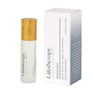 Lifetherapy Pulse Point Oil Roll-on– Grounded | Alcohol free | Long lasting | Perfume | Clean, Skin-Loving Formula | Vegan & Gluten Free | Thoughtfully Crafted Fragrance for Self-Care 0.34oz./10ml