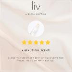 Sarah Maxwell Beauty LIV:2 Luxury Perfumed Oil for Women - 10ml Roll On Fragrance Oil with Metal Rollerball Applicator. Fresh, Fruity & Radiant Scent. Vegan, Paraben Free & Cruelty Free. Pack of 1