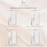 Sarah Maxwell Beauty LIV:2 Luxury Perfumed Oil for Women - 10ml Roll On Fragrance Oil with Metal Rollerball Applicator. Fresh, Fruity & Radiant Scent. Vegan, Paraben Free & Cruelty Free. Pack of 1