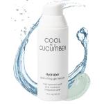 Cool as a Cucumber Hydralixir Face Serum, Hydrating Gel Facial Serum with Hyaluronic Acid, Beta Glucan, Aloe Vera, Intense Hydration, Vegan, Fragrance Free, Non Comedogenic, Oil Free, 1.7 FL Oz