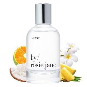 By Rosie Jane Eau De Parfum (Missy) - Clean Perfume for Women - Notes of Coconut, Green Mandarin, Pineapple and Frangapani - Paraben-Free, Vegan, Cruelty-Free, Phthalate-Free (50ml)