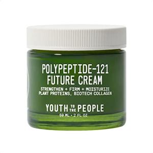 Youth To The People 121-Polypeptide Future Cream (2 fl oz), Firming Face Moisturizer, Reduce Fine Lines, Improve Elasticity, Vegan Collagen Peptide, Plant Proteins + Ceramides, Fragrance-free