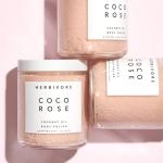 HERBIVORE Coco Rose Coconut Oil Body Polish | Exfoliating Body Scrub with Shea Butter | Smooths & Softens Skin, Plant-Based, Vegan, for All Skin Types, 237 mL / 8 oz (2-pack)