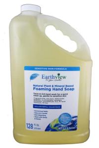 Earthview Fragrance Free Foaming Hand Soap, 128 Fl Oz (1 Gallon) | Unscented, Gentle, Moisturizing | Designed for Environmental Sensitivities (MCS, EI, MI free, Sulfate free, SLS free, Sensitive Skin, Unscented, Free & Clear, Naturally Derived, Eco-Friendly, Hypoallergenic)