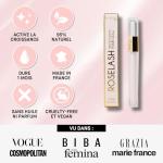 ROSEGOLD ROSELASH Natural Eyelash Growth Serum Fuller Longer and Thicker Eyelashes - 95% Natural Made in France - Hormone-Free, Fragrance-Free - Vegan - 1 Month