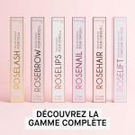 ROSEGOLD ROSELASH Natural Eyelash Growth Serum Fuller Longer and Thicker Eyelashes - 95% Natural Made in France - Hormone-Free, Fragrance-Free - Vegan - 1 Month