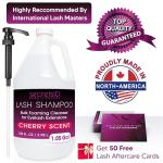 Salon-Grade Vegan Lash Shampoo with Aftercare Cards