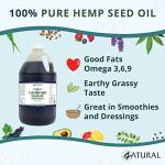 Pure Cold Pressed Hemp Seed Oil - Bulk 5 Gallon