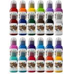Vegan Tattoo Ink Bundle - 24 Bottles, 1 oz