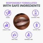 Wonderskin High Shine Blue Lip Gloss with Glitter