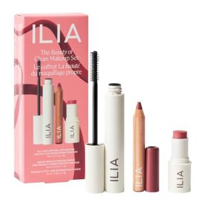 ILIA Vegan Clean Makeup Set: Mascara, Lip, Multi-Stick
