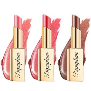 Vegan Shimmer Lipstick Set in Pink & Brown