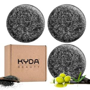 3PCS Gray Hair Reverse Bar - Natural Black Soap