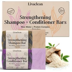 Rice Water Shampoo & Conditioner Bar Set