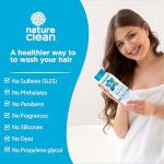 Nature Clean All-Natural Sulfate Free Shampoo for Men & Women. Non-Toxic & Fragrance-free Organic No Paraben Unscented Hypoallergenic & Vegan (10 Fl Oz (Pack of 6)