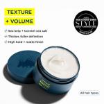 Ruffians Beach Fix, Soft Hair Cream, Kelp-Infused Texturizing Haircare Solution For Fine Hair, Matte Finish, Adds Volume and Definition, 50g