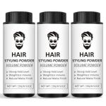 IONSGAKO Hair Texture Styling Powder for Men & Women, Hair Texturizing & Volumizing Powder Add Instant Volume, Long-Lasting Hold, Non-Greasy Matte Finish for All Hair Types - 3 Pack
