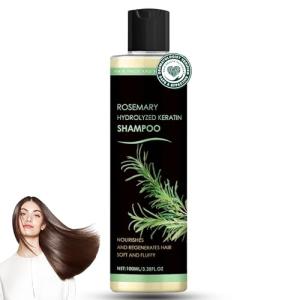 Rosemary Biotin Shampoo for Hair Growth - Sulfate-Free Volumizing Shampoo for Thinning Hair, Dry & Damaged Hair - Vegan, Color Safe with Keratin - Men & Women (1)
