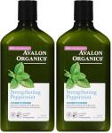 Avalon Organics Conditioner, Strengthening Peppermint, 11 Oz (Pack of 2)