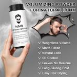 IONSGAKO Hair Texture Styling Powder for Men & Women, Hair Texturizing & Volumizing Powder Add Instant Volume, Long-Lasting Hold, Non-Greasy Matte Finish for All Hair Types - 3 Pack