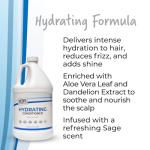 MBS Haircare Hydrating Shampoo & Conditioner, Gallon (Duo Pack) - Sulfate Free, Vegan, Cruelty-Free, USA Made