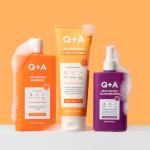 Q+A Heat Protect All-In-One Spray (150ml), Heat Protection Spray for Hair, 13-Benefit Multi-Tasking Heat Protectant, Strengthening and Anti-Frizz Hair Spray with Hyaluronic Acid Complex