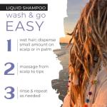 Dollylocks Claifying Liquid Shampoo Rosemay Peppermint Lemon | Paraben-free, Plant-Based, Vegan, Residue-Free Loc, Braid, Dreadlock Care | All hair types | Variety Set | 1oz Pack of 6