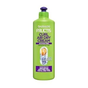 Garnier Fructis Curl Nourish Air Dry Cream XL Leave In Conditioner, Curl Defining Cream with Moisture and Frizz Control For All Curly Hair Types, Made with Vegan Protein & Coconut Oil, 16.9 Fl Oz