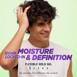 Garnier Fructis Flexi Hold Curls Moisturizing Gel, Curl Hair Styling Gel with Hyaluronic Moisture Complex, Provides Up to 100HRs of Moisture & Definition For All Curl Types, 12.5 Fl Oz