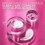 L'Oreal Paris Sulfate Free Iron Sleek Smoothing Shampoo, Frizz Control and Humidity-Resistant Formula with Alpha-Acids for Frizzy Hair, EverPure Hair Care, 6.8 Fl Oz