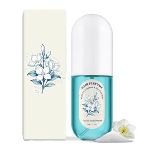 Hair & Body Perfume Mist for Women Long-Lasting - Sea Salt Jasmine Scent | Deodorizing, Portable Spray - Moisturizing & Hydrating Fragrance with Frizz Control & Shine Enhancement, Alcohol-Free, 1.4 oz