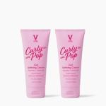 V&Co. Beauty Curly Pop Curl Defining Cream (2-Pack) – Curl Cream for Curly Hair, Anti Frizz & Moisturizing Hair Care with Peptides & Jojoba Oil – Defines Curls & Adds Hydration – 6 oz