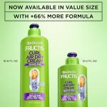 Garnier Fructis Curl Nourish Air Dry Cream XL Leave In Conditioner, Curl Defining Cream with Moisture and Frizz Control For All Curly Hair Types, Made with Vegan Protein & Coconut Oil, 16.9 Fl Oz
