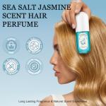 Hair & Body Perfume Mist for Women Long-Lasting - Sea Salt Jasmine Scent | Deodorizing, Portable Spray - Moisturizing & Hydrating Fragrance with Frizz Control & Shine Enhancement, Alcohol-Free, 1.4 oz