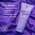 V&Co. Beauty Wave Babe Wave Enhancing Cream (2 Pack) – Wave Cream for Wavy Hair, Anti Frizz & Hydrating Hair Care with Peptides & Rice Protein, Defines Waves & Adds Lasting Softness – 6 oz