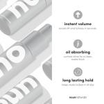 NOUN Naturals Glacial Clay Hair Texture Powder, Instant Volume, Long Lasting Hold, Matte Finish Styling Powder, Natural Look Texture, Oil Absorption, Scalp Health Support