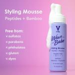 V&Co. Beauty Wave Babe Styling Mousse (2 Pack) – Hair Mousse for Wavy Hair, Frizz Control & Volume – Lightweight Flexible Hold,Hydrating Hair Styling Product with Peptides & Bamboo Extract – 7 oz