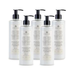 Prija Protective Hair Conditioner with Green Walnut Extract for All Hair Types, Conditions and Nourishes Hair and Protects from External Aggressors with Dispensing Pump 5 x 12.85 Fl. Oz