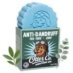 Otter co. Anti Dandruff Tea Tree Conditioner Bar – Zinc Pyrithione, Apple Cider Vinegar, Hydrating & Moisturizing Bar Conditioner – Vegan, Natural, Sulfate Free – All Hair Types & Dry Scalp, USA Made