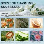 Hair & Body Perfume Mist for Women Long-Lasting - Sea Salt Jasmine Scent | Deodorizing, Portable Spray - Moisturizing & Hydrating Fragrance with Frizz Control & Shine Enhancement, Alcohol-Free, 1.4 oz