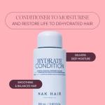 NAK Signature Hydrate Condition 350ml - Lightweight, Moisturizing Hair Conditioner - Protects, Detangles & Smooths Dry, Curly & Color-Treated Hair with Coconut Oil & Peptides - Vegan & Cruelty-Free