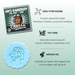 Otter co. Anti Dandruff Tea Tree Conditioner Bar – Zinc Pyrithione, Apple Cider Vinegar, Hydrating & Moisturizing Bar Conditioner – Vegan, Natural, Sulfate Free – All Hair Types & Dry Scalp, USA Made