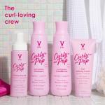 V&Co. Beauty Curly Pop Curl Defining Cream (2-Pack) – Curl Cream for Curly Hair, Anti Frizz & Moisturizing Hair Care with Peptides & Jojoba Oil – Defines Curls & Adds Hydration – 6 oz